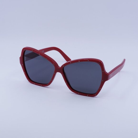 Celine CL4066IS 66A Sunglasses Red Butterfly Frame, Grey Lenses main image 10